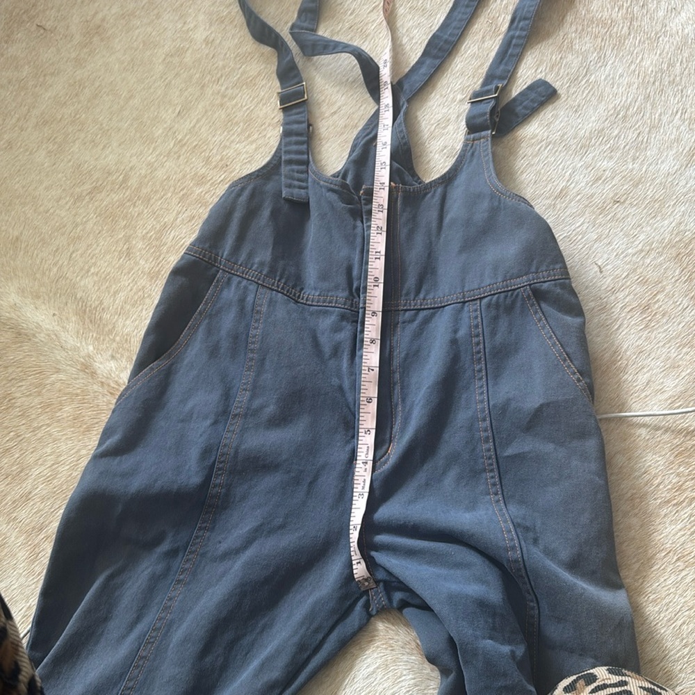 Handmade Casual Blue Denim Overalls one of a kind - Picture 10 of 15
